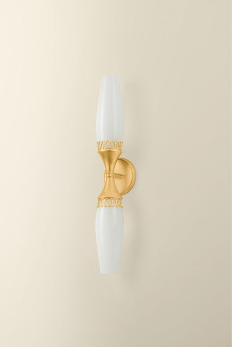 Hudson Valley - 3942-VGL - Two Light Wall Sconce - Pennebrook - Vintage Gold Leaf