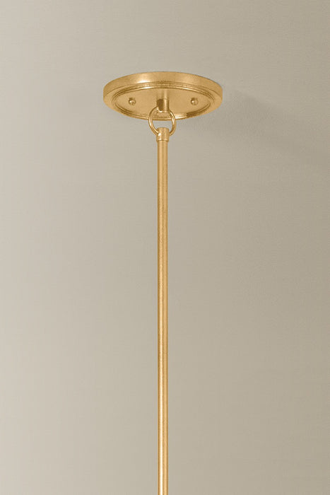 Hudson Valley - 4548-VGL - Three Light Chandelier - Dekalb - Vintage Gold Leaf