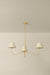 Hudson Valley - 4548-VGL - Three Light Chandelier - Dekalb - Vintage Gold Leaf