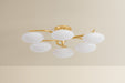 Hudson Valley - 5006-VGL - LED Semi Flush Mount - Bayberry - Vintage Gold Leaf