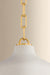 Hudson Valley - 5314-AGB/CCP - One Light Pendant - Southfields - Aged Brass