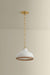 Hudson Valley - 5314-AGB/CCP - One Light Pendant - Southfields - Aged Brass