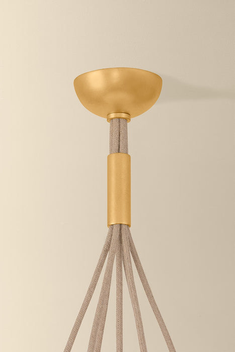 Hudson Valley - 6540-VGL - Seven Light Chandelier - Livonia - Vintage Gold Leaf