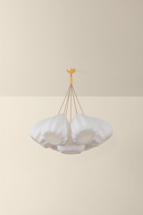 Hudson Valley - 6540-VGL - Seven Light Chandelier - Livonia - Vintage Gold Leaf