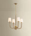 Hudson Valley - 6844-AGB - Four Light Chandelier - Calumet - Aged Brass