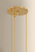 Hudson Valley - 8528-AGB - Three Light Pendant - Valeria - Aged Brass