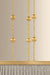 Hudson Valley - 8528-AGB - Three Light Pendant - Valeria - Aged Brass