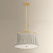 Hudson Valley - 8528-AGB - Three Light Pendant - Valeria - Aged Brass