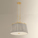 Hudson Valley - 8528-AGB - Three Light Pendant - Valeria - Aged Brass