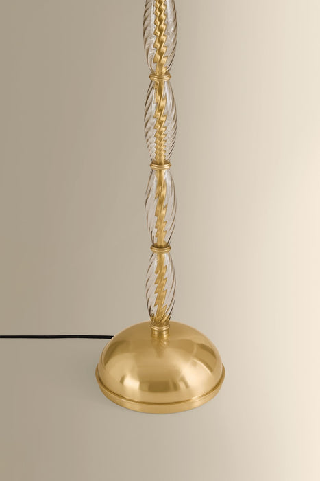 Hudson Valley - L2463-AGB - One Light Floor Lamp - Bleecker - Aged Brass