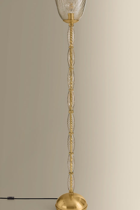 Hudson Valley - L2463-AGB - One Light Floor Lamp - Bleecker - Aged Brass