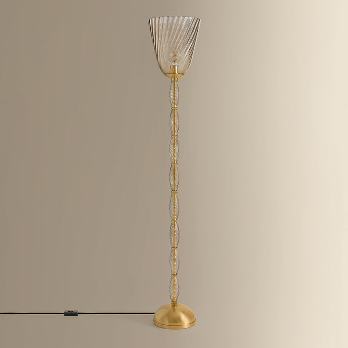 Hudson Valley - L2463-AGB - One Light Floor Lamp - Bleecker - Aged Brass