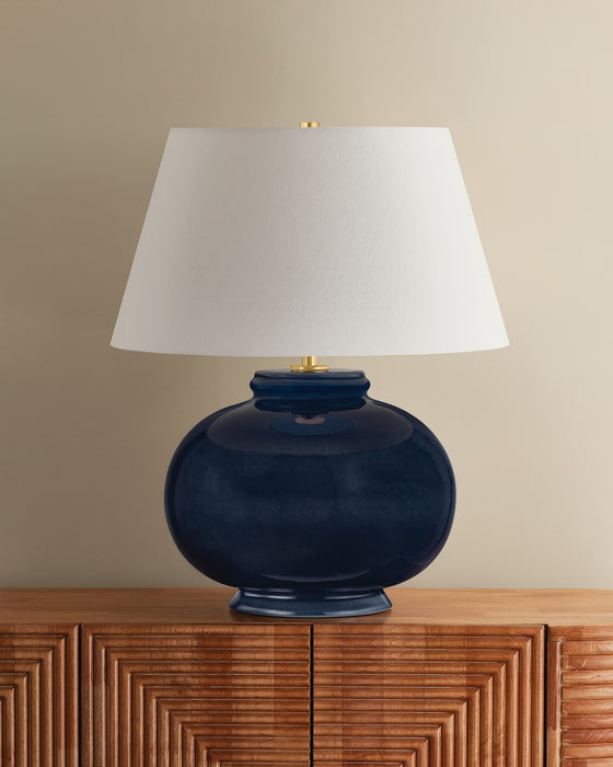 Hudson Valley - L3422-AGB/CPE - One Light Table Lamp - Moodus - Aged Brass