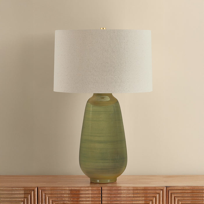 Hudson Valley - L4231-AGB/CDF - One Light Table Lamp - Piermont - Aged Brass