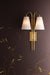 Corbett Lighting - 585-02-VB - Two Light Wall Sconce - Limoges - Vintage Brass