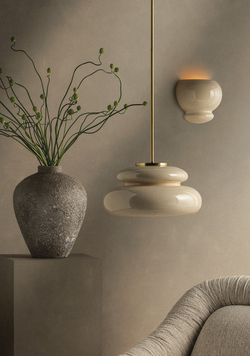 Mitzi - H1145701-AGB/CBR - One Light Pendant - Pia - Aged Brass