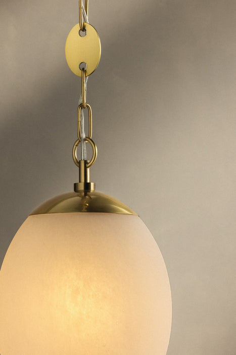 Mitzi - H1146701S-AGB - One Light Pendant - Nell - Aged Brass