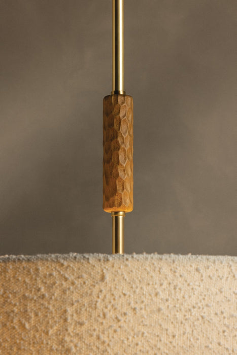 Mitzi - H1153704-AGB - Four Light Pendant - Miller - Aged Brass