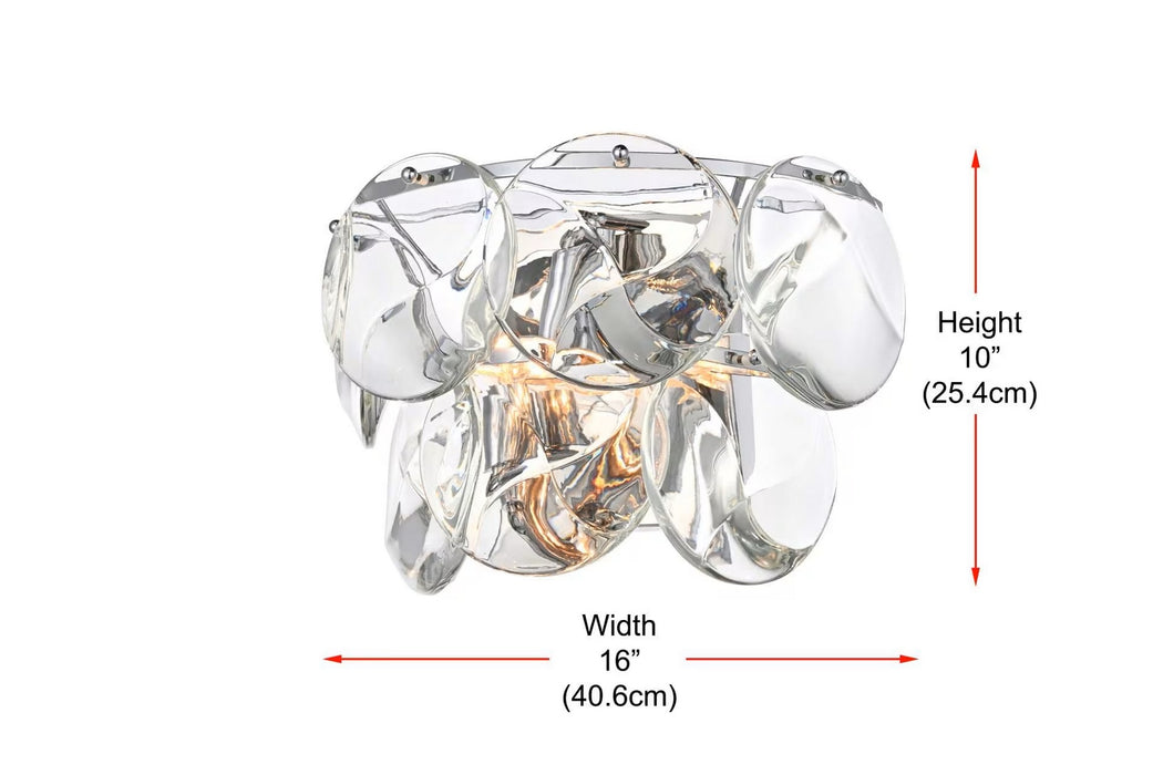 Elegant Lighting - 1010W16C-01CR - Three Light Wall Sconce - Charlotte - Chrome