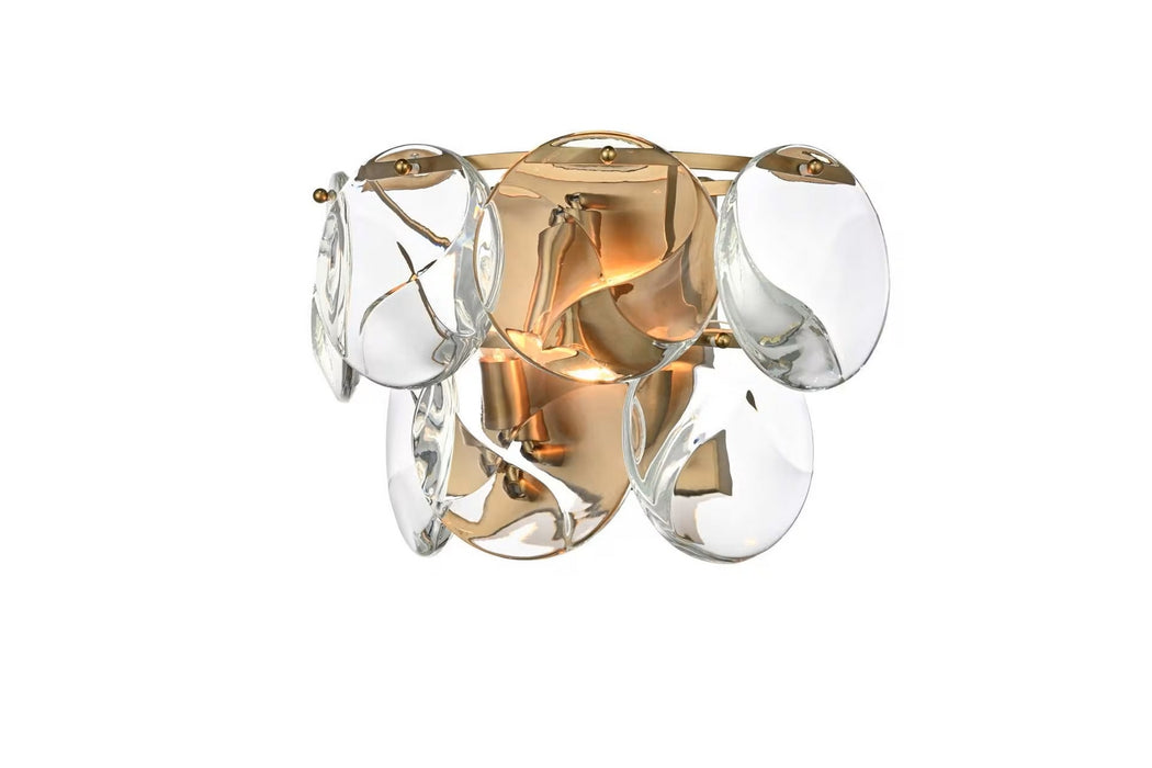 Elegant Lighting - 1010W16SG-01CR - Three Light Wall Sconce - Charlotte - Satin Gold