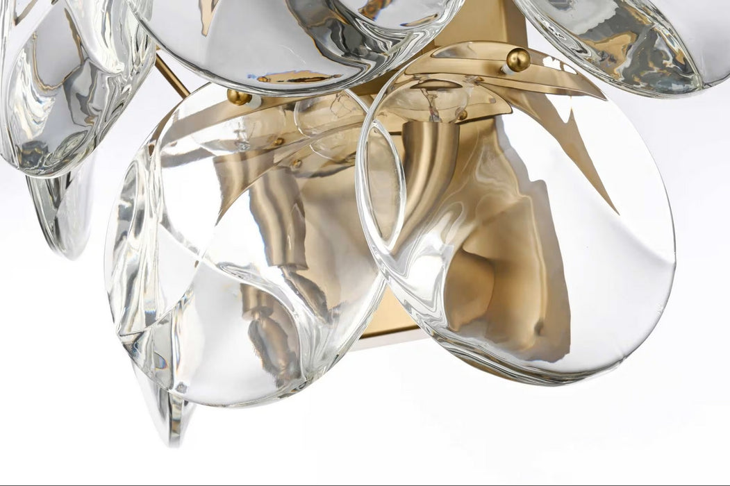 Elegant Lighting - 1010W16SG-01CR - Three Light Wall Sconce - Charlotte - Satin Gold