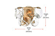 Elegant Lighting - 1010W16SG-01CR - Three Light Wall Sconce - Charlotte - Satin Gold