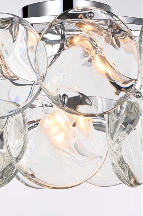 Elegant Lighting - 1010F16C-01CR - Six Light Flush Mount - Charlotte - Chrome