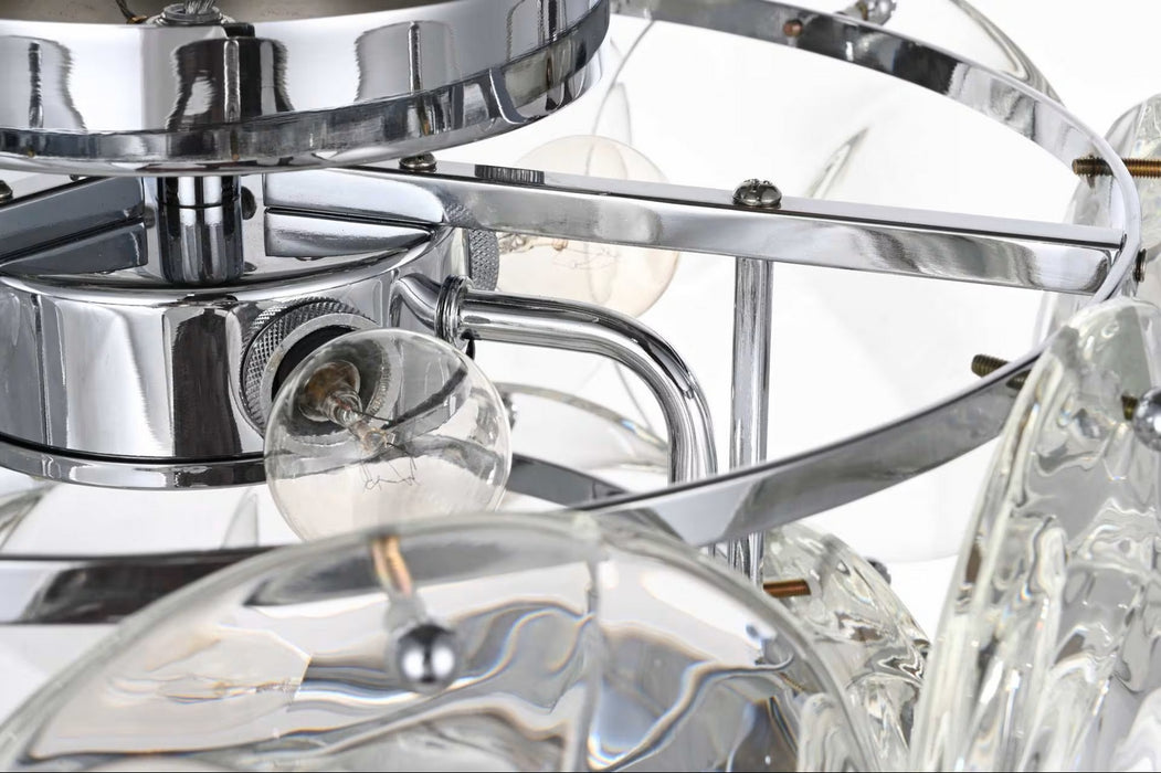 Elegant Lighting - 1010F16C-01CR - Six Light Flush Mount - Charlotte - Chrome