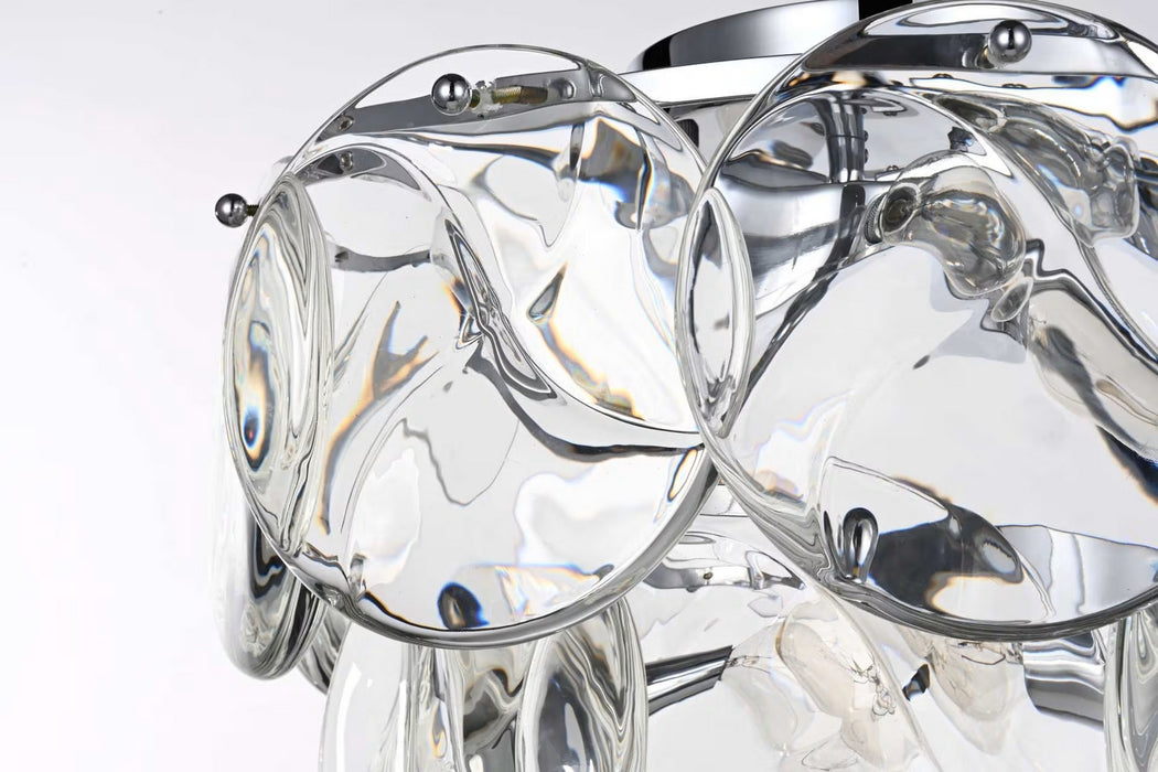 Elegant Lighting - 1010F16C-01CR - Six Light Flush Mount - Charlotte - Chrome
