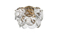 Elegant Lighting - 1010F16SG-01CR - Six Light Flush Mount - Charlotte - Satin Gold
