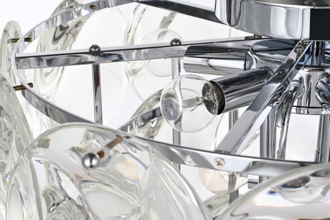 Elegant Lighting - 1010F20C-01CR - 12 Light Flush Mount - Charlotte - Chrome