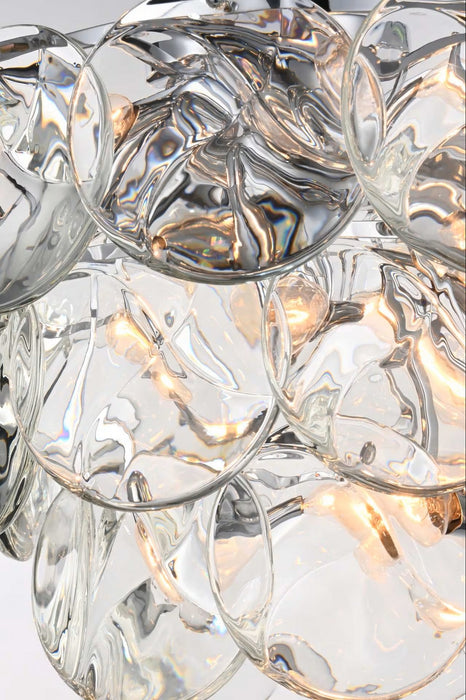 Elegant Lighting - 1010F20C-01CR - 12 Light Flush Mount - Charlotte - Chrome