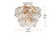 Elegant Lighting - 1010F20SG-01CR - 12 Light Flush Mount - Charlotte - Satin Gold