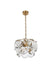 Elegant Lighting - 1010D16SG-01CR - Six Light Chandelier - Charlotte - Satin Gold