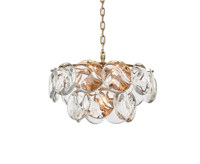 Elegant Lighting - 1010D20SG-01CR - Nine Light Chandelier - Charlotte - Satin Gold