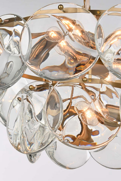 Elegant Lighting - 1010D20SG-01CR - Nine Light Chandelier - Charlotte - Satin Gold