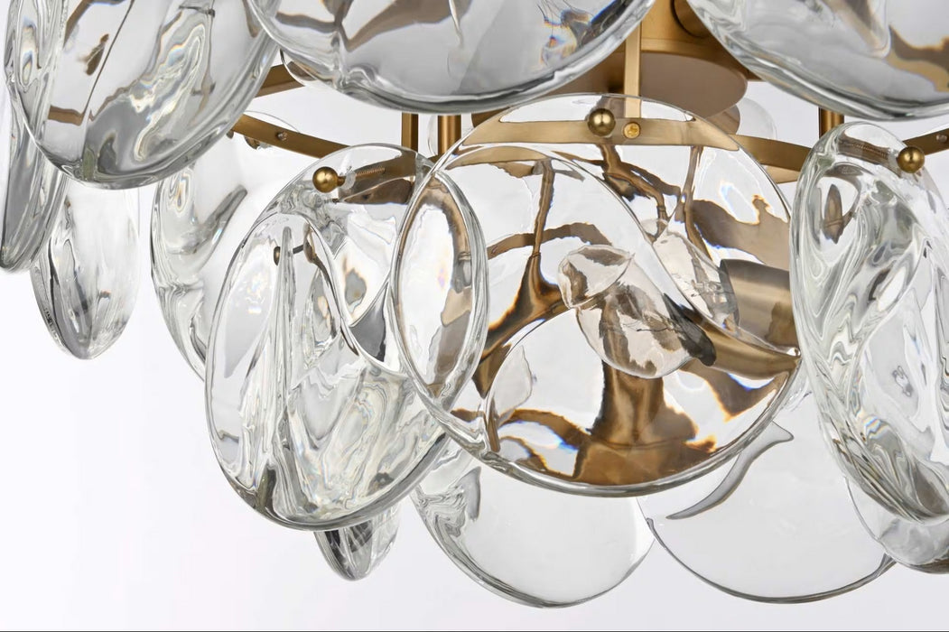 Elegant Lighting - 1010D20SG-01CR - Nine Light Chandelier - Charlotte - Satin Gold