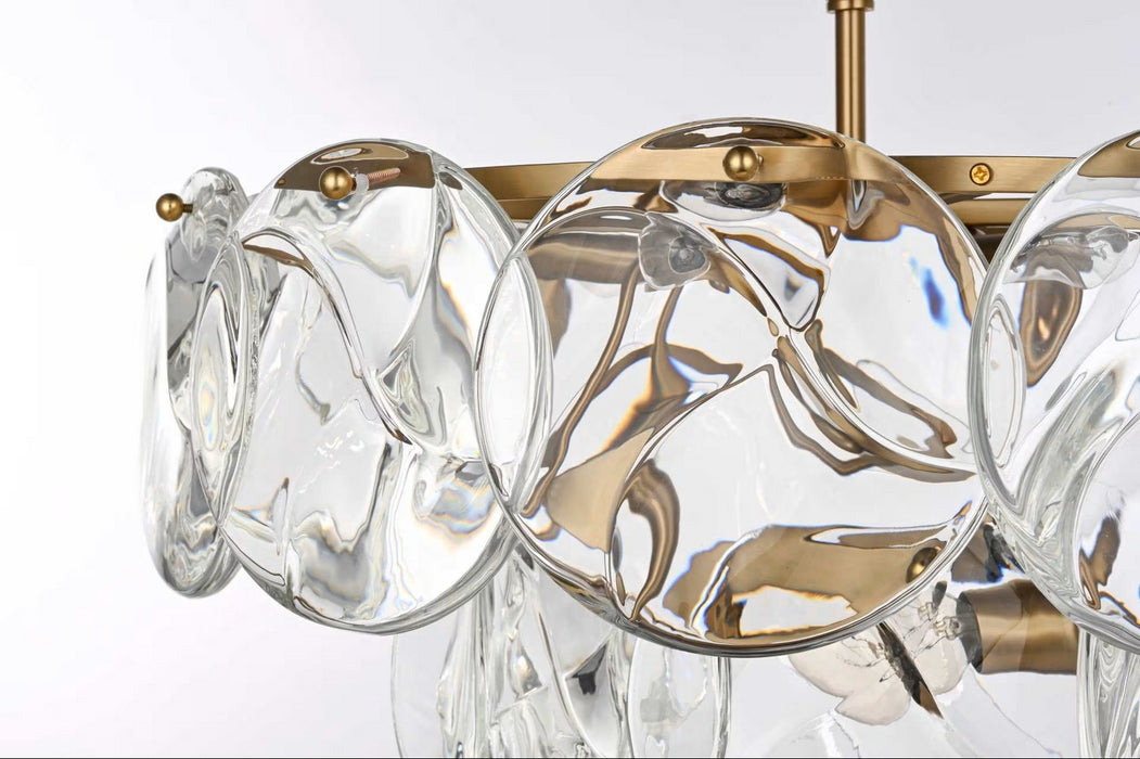 Elegant Lighting - 1010D20SG-01CR - Nine Light Chandelier - Charlotte - Satin Gold