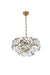 Elegant Lighting - 1010D20SG-01CR - Nine Light Chandelier - Charlotte - Satin Gold
