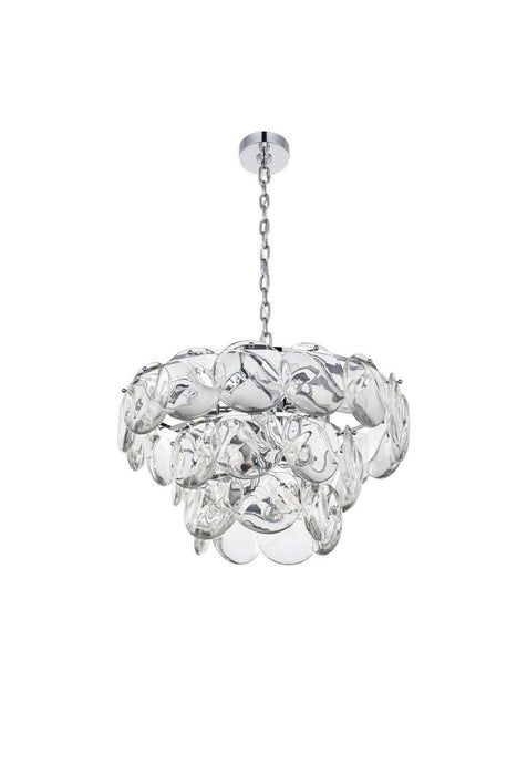Elegant Lighting - 1010D24C-01CR - 12 Light Chandelier - Charlotte - Chrome