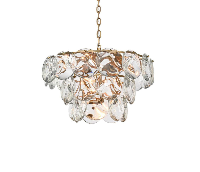 Elegant Lighting - 1010D24SG-01CR - 12 Light Chandelier - Charlotte - Satin Gold