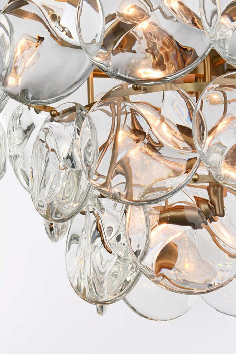 Elegant Lighting - 1010D24SG-01CR - 12 Light Chandelier - Charlotte - Satin Gold