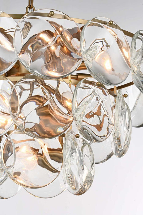Elegant Lighting - 1010D28SG-01CR - 14 Light Chandelier - Charlotte - Satin Gold