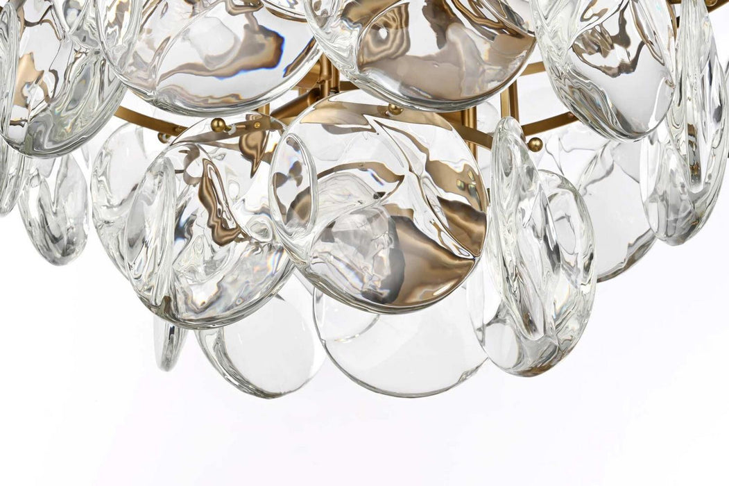 Elegant Lighting - 1010D28SG-01CR - 14 Light Chandelier - Charlotte - Satin Gold