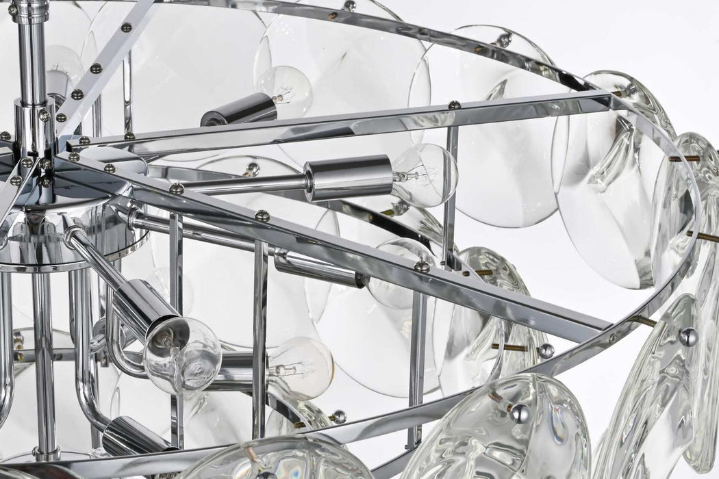 Elegant Lighting - 1010D32C-01CR - 21 Light Chandelier - Charlotte - Chrome