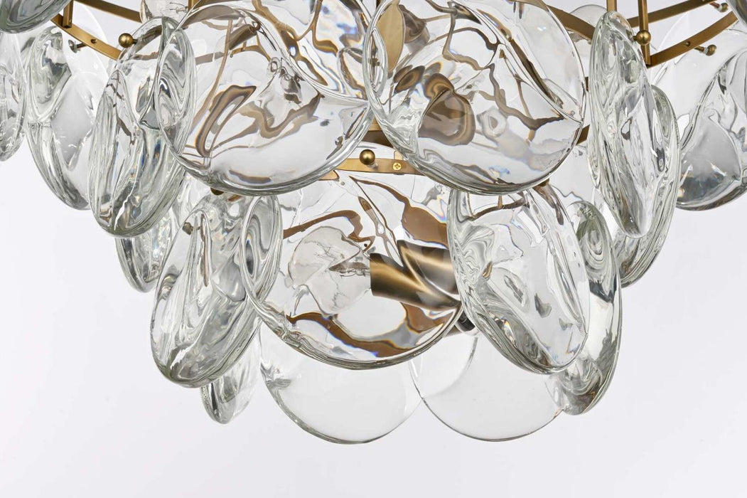 Elegant Lighting - 1010D32SG-01CR - 21 Light Chandelier - Charlotte - Satin Gold