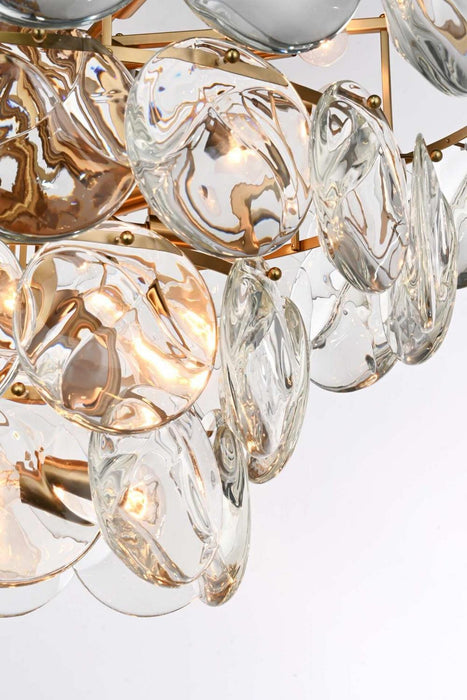 Elegant Lighting - 1010D32SG-01CR - 21 Light Chandelier - Charlotte - Satin Gold