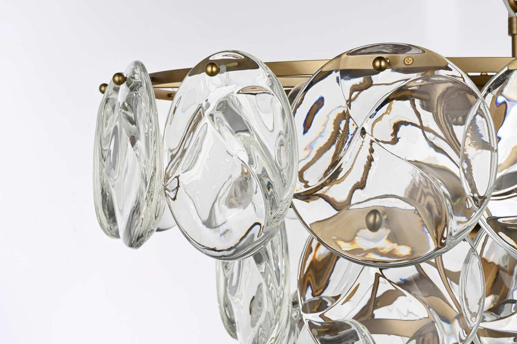 Elegant Lighting - 1010D32SG-01CR - 21 Light Chandelier - Charlotte - Satin Gold