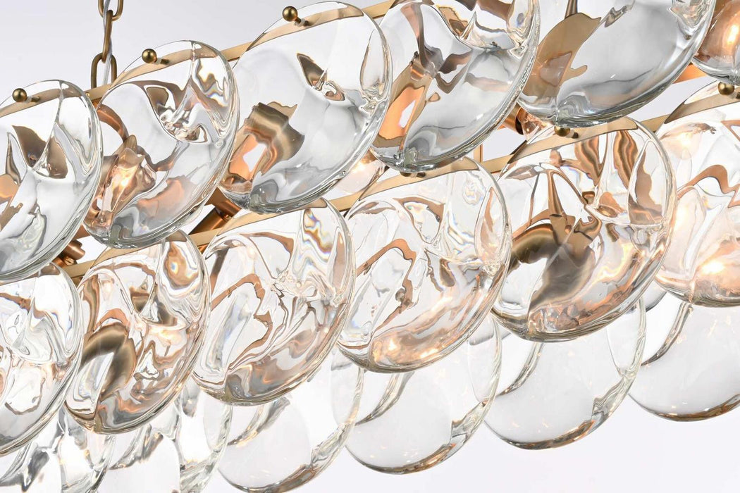 Elegant Lighting - 1010D36SG-01CR - 14 Light Chandelier - Charlotte - Satin Gold