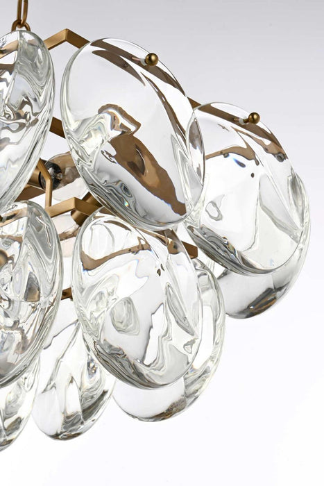 Elegant Lighting - 1010D36SG-01CR - 14 Light Chandelier - Charlotte - Satin Gold